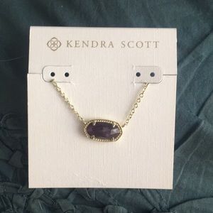Kendra Scott amethyst stone necklace